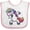 White and Pink, variant on Inktastic Dabbing Unicorn Boys or Girls Baby Bib