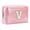 V, variant on Large Capacity Embroidered Alphabet Cosmetic Bag Travel Toiletry Storage Clutch Handbag for Women Girls Makeup Organizer
