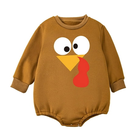 

And Toddler Boys Girls Long Sleeve Cartoon Turkey Letter Printed Round Neck Romper Bodysuits Baby Body Suits 18 Month Long Sleeve Baby Bodysuits Baby Clothes Girls Leotard Gymnastics Size 8 Baby