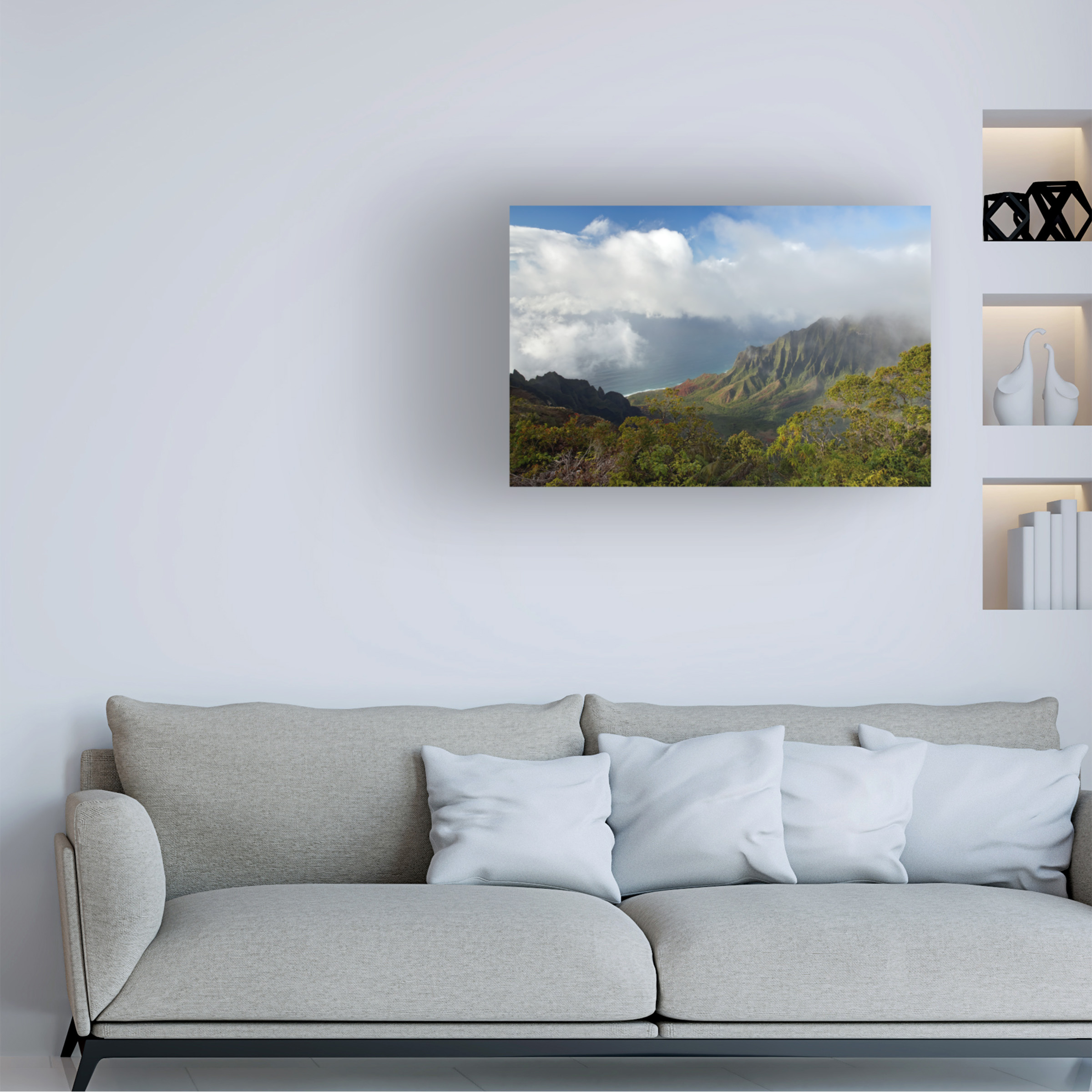 Trademark Fine Art 'Kauai Kalalou Canyon' Canvas Art by Mike Jones Photo