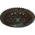 thumbnail image 3 of Ekena Millwork 21 5/8"OD x 2 1/2"P York Ceiling Medallion (Fits Canopies up to 3 5/8"), Hand-Painted Bronze Blue Patina, 3 of 6