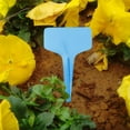 thumbnail image 5 of 50Pcs T-Type Plant Tags，Waterproof Thick Plastic Plant Makers，6 x10cm Nursery Garden Labels(Blue), 5 of 5