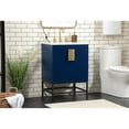 thumbnail image 2 of 24 inch single bathroom vanity in blue, 2 of 8