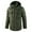 Olive Drab, variant on Odeerbi Winter Coats For Men Heavy Coat New Trendy 2025 Casual Loose Plush Warm Cotton Hooded Jacket Long Sleeve Parkas Dark Blue