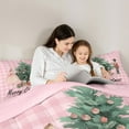 thumbnail image 5 of Homewish Merry Xmas Bedding Comforter Set,Rustic Western Nutcracker Twin Comforter Sets,Cartoon Christmas Tree Bedding Set For Girl Kids,Microfiber Bedroom Decor Reversible,2-Piece, 5 of 8