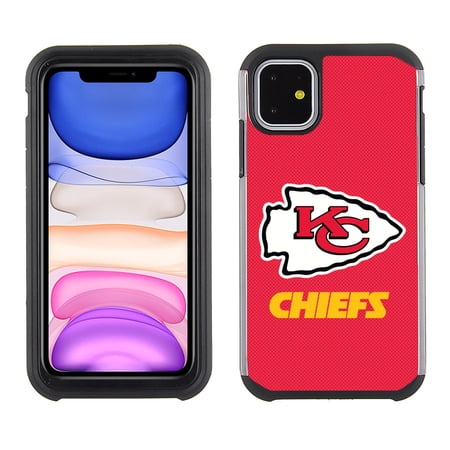 Cell Phone Case for Apple iPhone 11 - NFL Licensed Kansas City Chiefs - Textured TeamColor