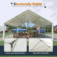 thumbnail image 2 of Upgraded 20x40 FT Heavy-Duty Party Tent with Reinforced Galvanized Frame, Removable Sidewalls, Double Zipper Doors & 3 Carry Bags, Outdoor Event Canopy for Weddings, Parties, and Gatherings, 2 of 9