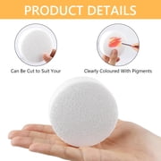 Hengbo 10 Pcs Round Foam Blocks Polystyrene Foam Circles Round Foam Disc for DIY Projects Decorations Modeling Arts