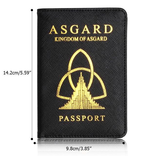 Funda de cuero para pasaporte, billetera de viaje con bloqueo RFID