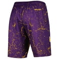 thumbnail image 3 of Men's Mitchell & Ness Shaquille O'Neal Purple Los Angeles Lakers Hardwood Classics Player Burst Shorts, 3 of 3