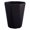Black, variant on Round Trash Can Bin,Plastic Paper Bin,Ideal Paper Bin with Wave Design,Indoor Waste Bin for Home Bedroom Office Bathroom Living Room & Kitchen (Black)