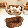 thumbnail image 6 of JHEHF Rattan Tray Serving Trays Household Plate Storage for Coffee Table Rattan Basket Tabletop Decor for Kitchen Living Room and Bathroom Decor, 6 of 9