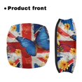 thumbnail image 2 of COEQINE Britain Flag Rollator Seat Back Cover Butterfly Rollator Seat and Back Rest Covers 2PCS Rollator Seat Cover Butterfly for Seniors Using Walking Aids, 2 of 7