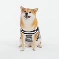 thumbnail image 3 of Pofeuu Black And White Stripes Print Dog Clothes Fashionable Sleeveless Pet Vest Cotton Dog Shirt, Ideal for Small, Medium, and Large Breeds-, 3 of 7