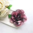 thumbnail image 5 of Satin Fabric Rose Flower Brooch for Women 5.5in Oversized Camellia Corsage Elegant Floral Boutonniere for Wedding Party Dance Banquet Ceremony Dress Accessory Handmade Jewelry, 5 of 12