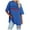 Blue, variant on TSADFHJI Athletic Tops Women Tight Women's European Cup England Leisure Letter Print Round Neck Short Sleeve Large Loose T Shirt Top M White