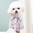 thumbnail image 7 of Spring Summer Flower Printing Breathable Two-legged Dog Puppy Pajamas Pet Cloth, 7 of 7