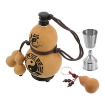 Masteelf 1 Set Gourd Water Bottle for Outdoor Use Portable Gourd Flask with Stopper