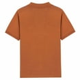 thumbnail image 3 of JWZUY Men's Striped Lapel Collar Button Down Short Sleeve Cozy Casual Blouse Fashion Tops Brown M, 3 of 8