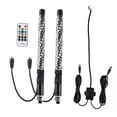 thumbnail image 2 of Antena con látigos iluminados, luces LED RGB que reemplazan la lámpara en espiral de 30 cm con control remoto de intermitentes para UTV todoterreno., 2 of 9