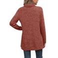 thumbnail image 5 of Solid Fall Sweaters For Women Long Sleeve Side Split High Low Hem Relaxed Fit Tops Turtleneck Ribbed Knit Tunic Pullover, 5 of 5