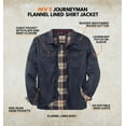 thumbnail image 3 of Legendary Whitetails Men's Journeyman Flannel Lined Shirt Jacket Water Resistant Waxed Cotton, 3 of 8