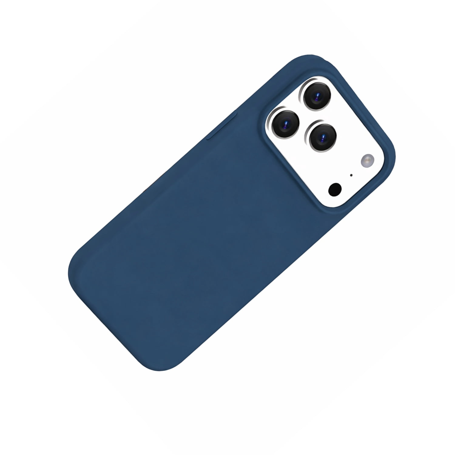 Magnetic Silicone Case Designed for iPhone 17 Pro - Dark Blue