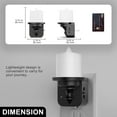 thumbnail image 2 of LOHASLED 2 Pack Black Warm White 3000K Candle Night Light with Dimmer, 2 of 7