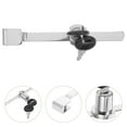 thumbnail image 2 of 1 juego de cerradura de trinquete para puerta corrediza de vidrio con llaves, cerradura de seguridad para vitrina de cajón y refrigerador, 2 of 7