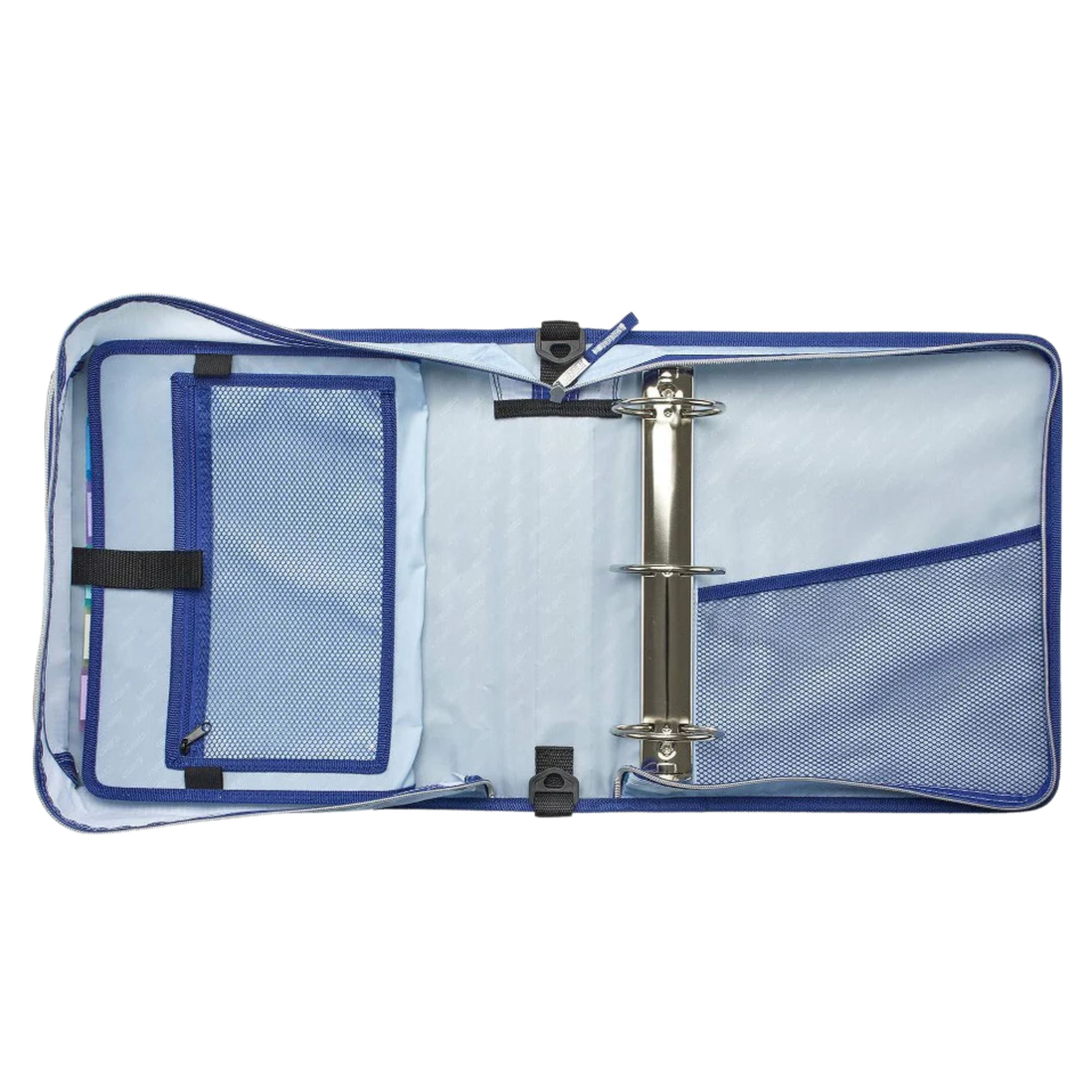 Case-it 3"  Mighty Zip Tab Zipper Binder in Hypnotic Blue