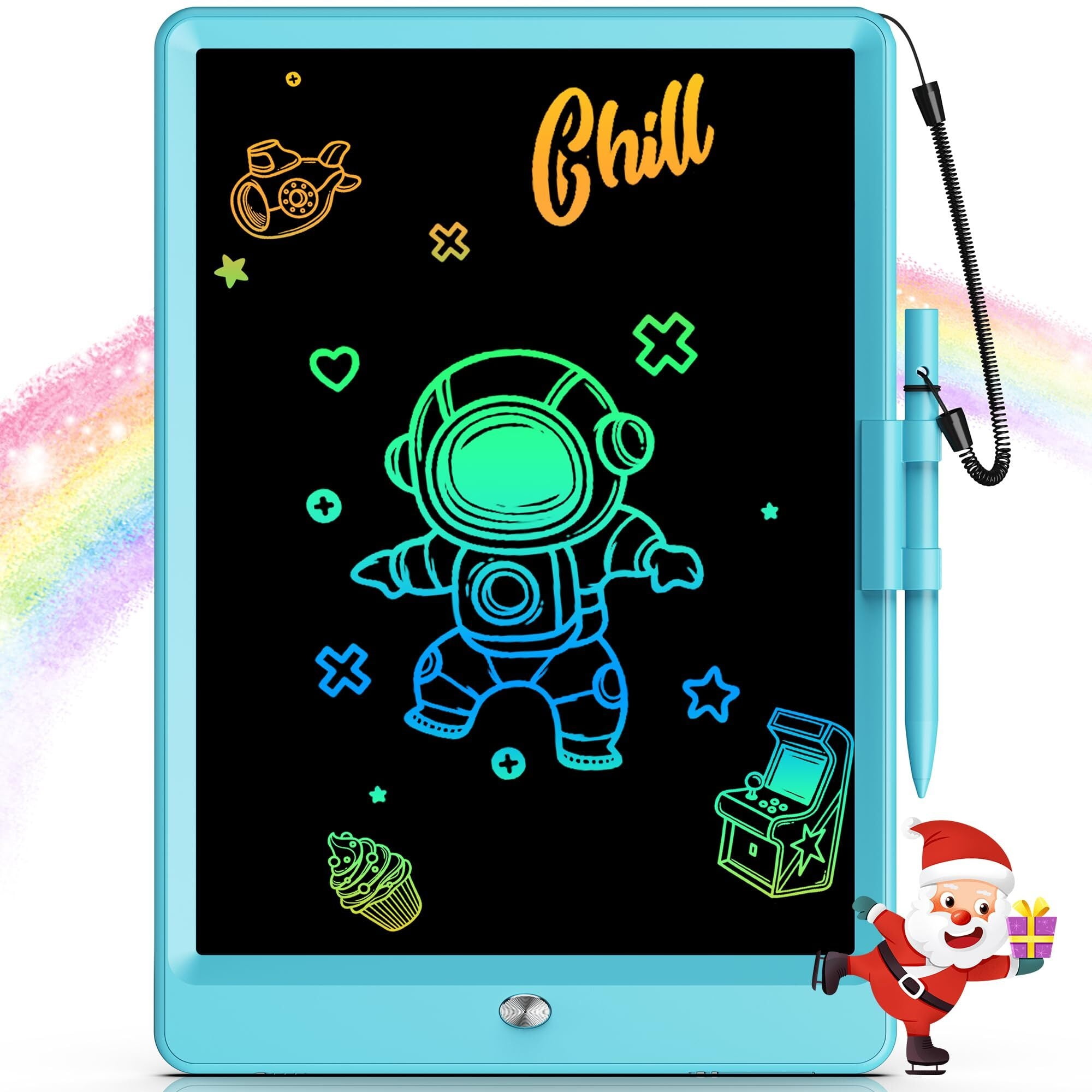 10 Inch LCD Writing Tablet for 3-8 Year Olds - Electronic Drawing Pad and Doodle Board as Educational Birthday Gifts for Girls and Boys (Pink)