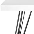 thumbnail image 5 of SAFAVIEH Wolcott Retro Mid-Century Square Lacquer Accent Table White / Black, 5 of 5