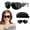 Black, variant on ANGAUSS Red Light Therapy Glasses, Eyes Protection for Tanning Goggles, IPL Laser Safety Glasses 200-2000nm, Eye Protection for Red Light Therapy