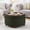 Dark Green, variant on Eyisean 30" Boucle Fabric Round Coffee Table, Storage Ottoman with Reversible Lid & Wooden Legs, Upholstered Round Ottoman with Spacious Hidden Storage for Living Room, Bedroom, Corners, Apartment