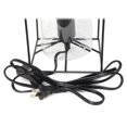 thumbnail image 2 of Elegant Designs Lt2069-Clr Small Exposed Glass And Metal Table Lamp Black And Clear, 2 of 4