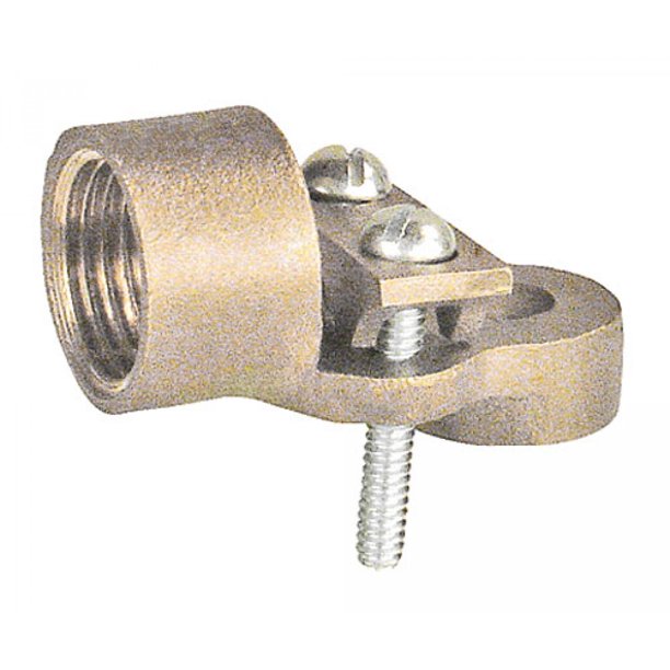 2 Pcs, 1/2 In. Threaded Conduit Grounding Hub Bronze to Connect Rigid