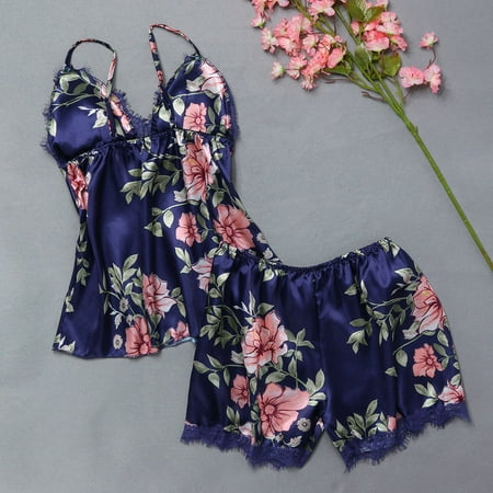 

GuessLookry 2023 Short Sleeve CamisoleFashion Sexy Flower Lace Sleepwear Lingerie Temptation Underwear Jumpsuit Holiday or Birthday Gifts
