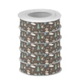 thumbnail image 2 of 5 Rolls Christmas Ribbon 1.5 inch Wide Decorative Ribbon for Gift Wrapping and Holiday Decorations Cartoon Christmas-themed Pattern, 2 of 7