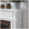thumbnail image 5 of White Fireplace Mantel Shelf - 45.6"W Compact MDF Fireplace Surround, Modern Indoor Mantel for 23" Fireplace (Fireplace NOT Included), 5 of 5