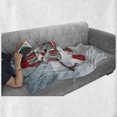 thumbnail image 6 of Snowman Soft Flannel Fleece Throw Blanket, Smiling 3D Style Mascot with Hat and Scarf Snowy Mountains Trees Seasonal Happy, Cozy Plush for Indoor and Outdoor Use, 70" x 90", Multicolor, by Ambesonne, 6 of 6