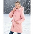 thumbnail image 5 of Aideaone Girls Winter Coats Heavyweight Kids Outerwear Warm Parka Puffer Jacket with Hood Pink 5-12Y, 5 of 9