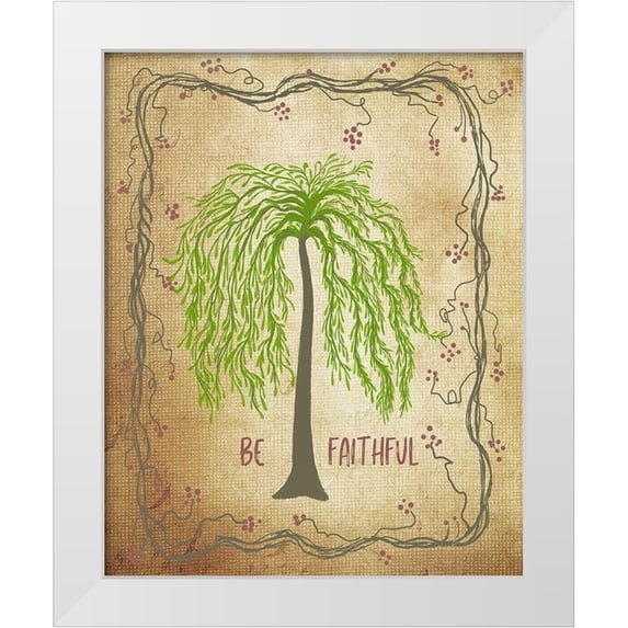 Murdock, Ramona 20x24 White Modern Wood Framed Museum Art Print Titled - Be Faithful