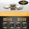 thumbnail image 2 of Unique Bargains 10Pcs Car Door Handle Protector Carbon Fiber Reflective Sticker Protective Film Decals Yellow, 2 of 7