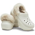 thumbnail image 2 of Crocs Adult Stomp Platform Lined Clogs, Stucco, W6/M4, 2 of 6