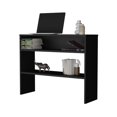 thumbnail image 4 of FM FURNITURE Vail Console Table With Open Storage Black Engineered Wood, 4 of 7