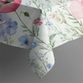 thumbnail image 5 of Pioneer Flower Floral Print Pattern Square Tablecloth,Waterproof Square Table Cover,Wipeable Spillproof Washable Table Cover for Home Kitchen Party Decor 60"x60"(152x152cm), 5 of 6