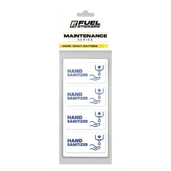 Hand Sanitizer Label for Commercial Dispensers | Size: 2x1 inch | 4 Pack