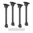 thumbnail image 3 of simhoa 4Pcs Folding Table Legs Black Carbon Steel Multipurpose Bed Laptop Desk Feet 20cm, 3 of 8