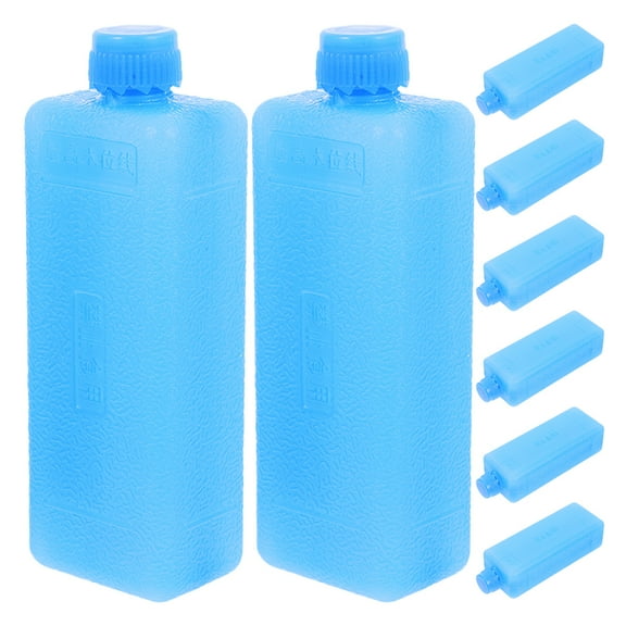 8 Pcs Air Conditioner Fan Ice Packs Reusable Freezer Blocks Cooling Gel Packs for AC Fan Lunch Box Camping Picnic Fishing Shipping