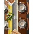thumbnail image 5 of Nautical Anchor Table Runner Yellow Gray Gradient Wooden Grain Tablerunners 13 x 70 Inch, Table Decorations Tabletop Scarf for Summer Gathering Holiday Farmhouse Kitchen Dining Decor, 5 of 6